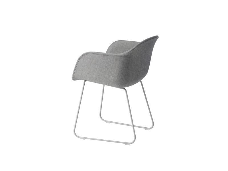FIBER ARMCHAIR SLED BASE FULL UPHOLSTERY