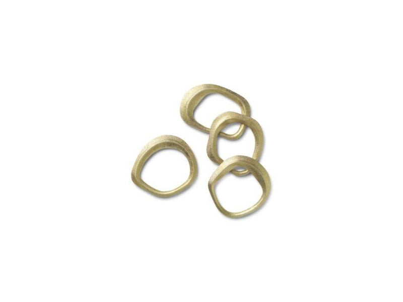 Flow Napkin Rings - Set of 4 - Brass FERM-100389501