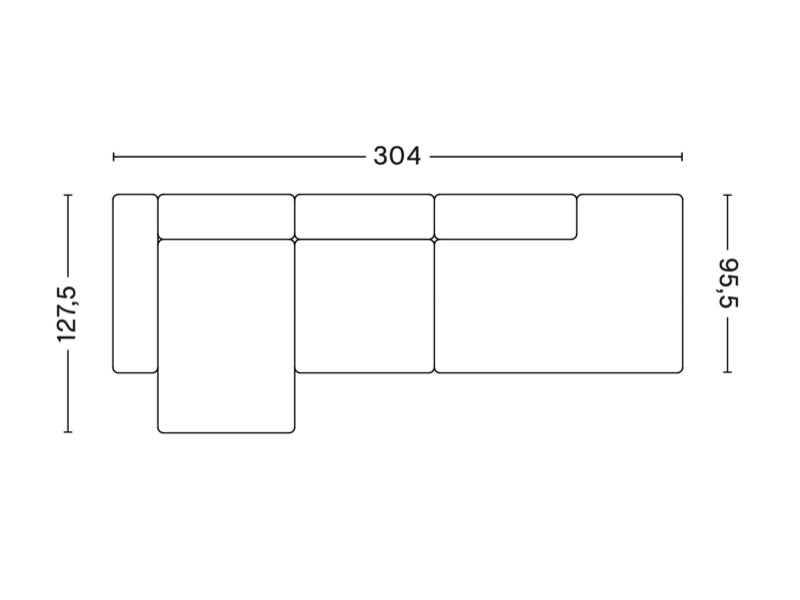 MAGS LOW ARMREST 3 SEATER COMBINATION 3