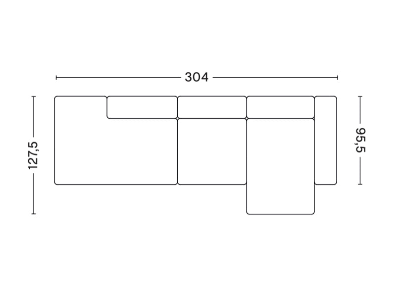 MAGS LOW ARMREST 3 SEATER COMBINATION 3