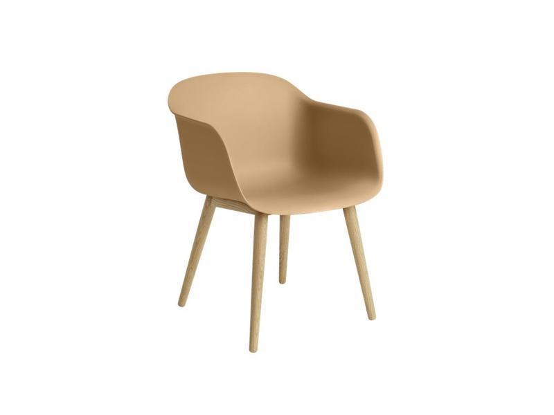 FIBER ARMCHAIR WOOD BASE