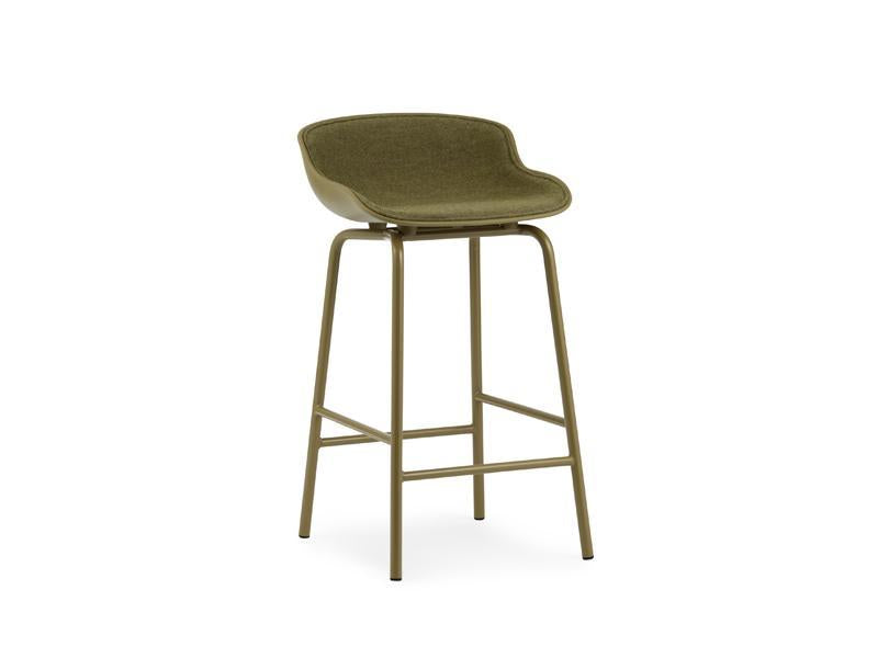 HYG BARSTOOL STEEL BASE FRONT UPHOLSTERY