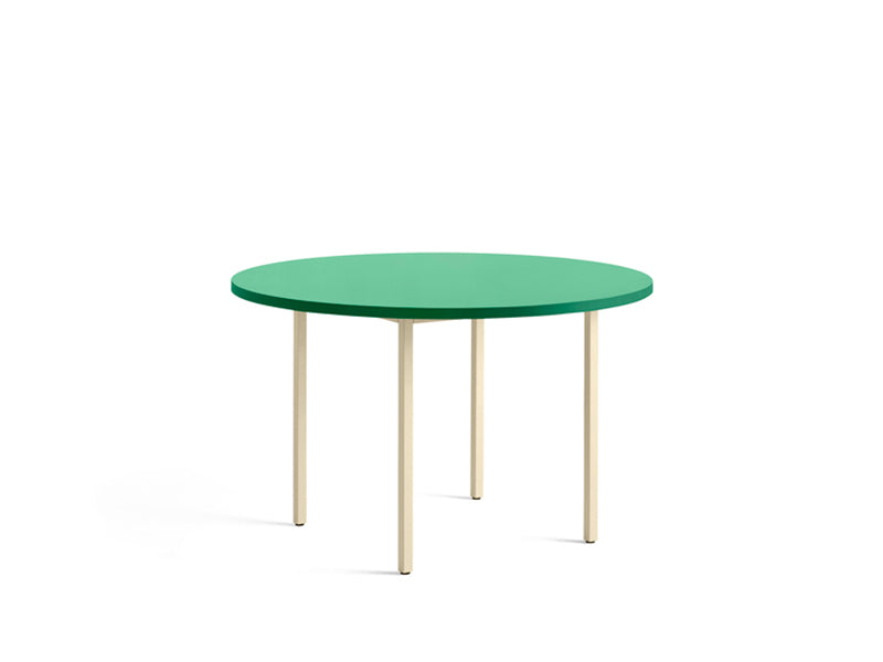TWO-COLOUR ROUND TABLE
