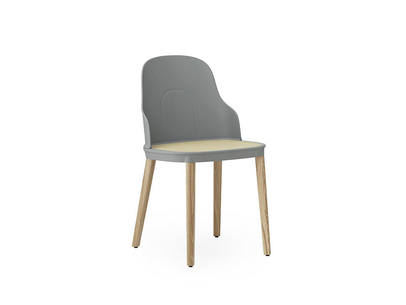 ALLEZ CHAIR MOLDED WICKER SEAT OAK