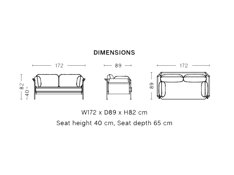 CAN SOFA 2 SEATER