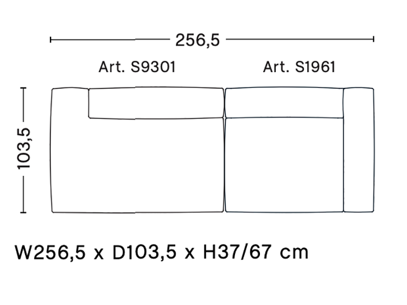 MAGS SOFT 2,5 SEATER COMBINATION 2