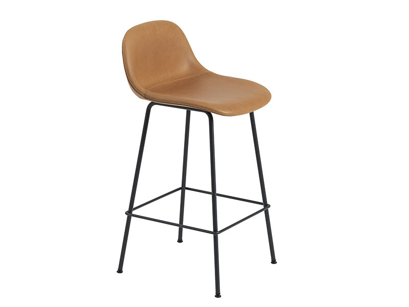 FIBER COUNTER / BAR STOOL WITH BACKREST TUBE BASE FULL UPHOLSTERY