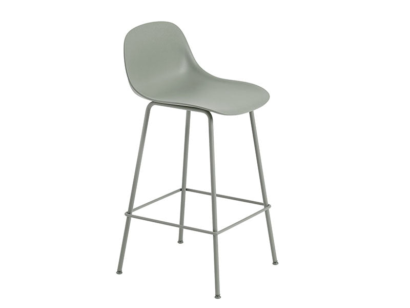 FIBER COUNTER STOOL TUBE BASE WITH BACKREST