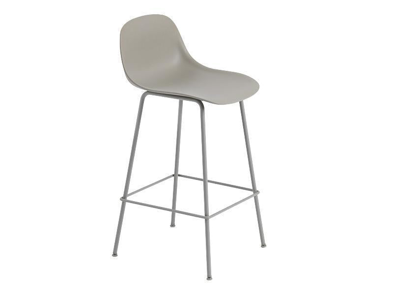 FIBER BAR STOOL TUBE BASE WITH BACKREST