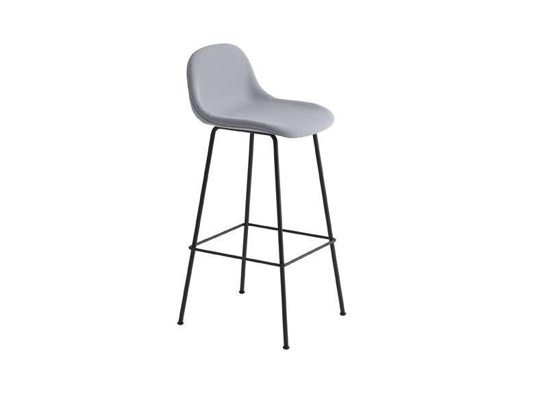 FIBER COUNTER / BAR STOOL WITH BACKREST TUBE BASE FULL UPHOLSTERY