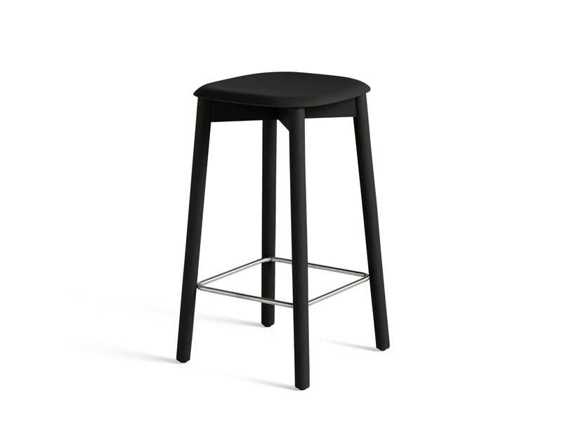 SOFT EDGE 82 BAR STOOL WOOD BASE