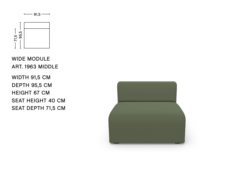 MAGS LOW ARMREST MODULE