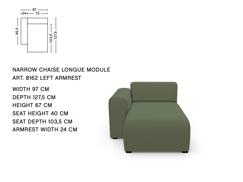 MAGS LOW ARMREST MODULE