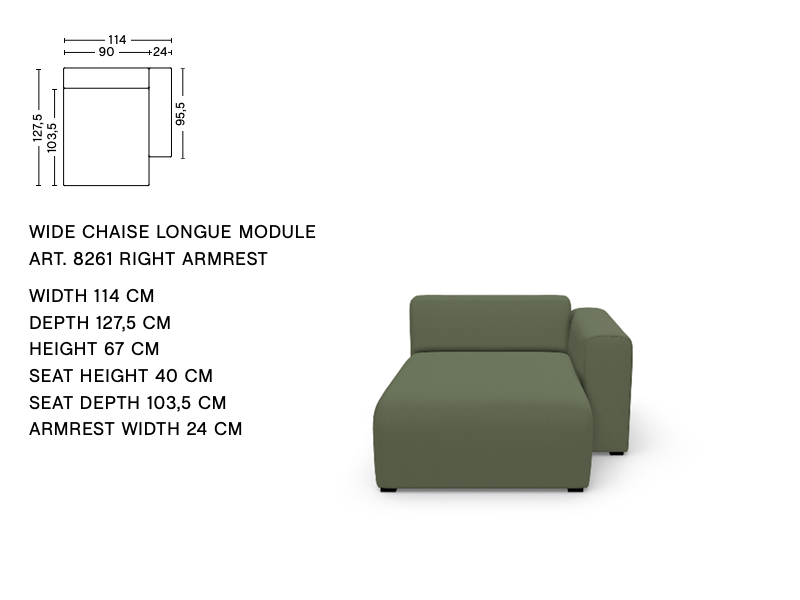 MAGS LOW ARMREST MODULE