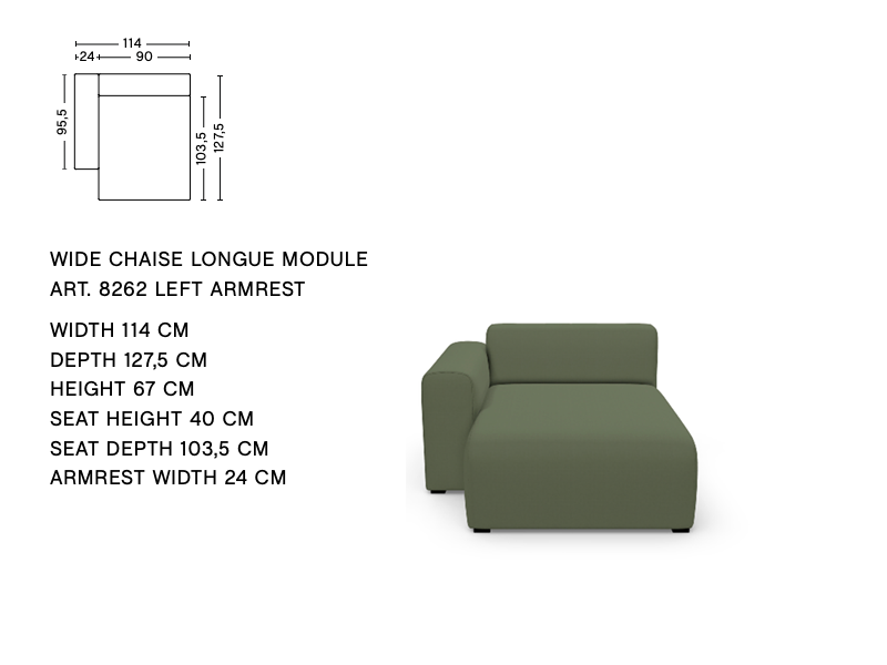 MAGS LOW ARMREST MODULE