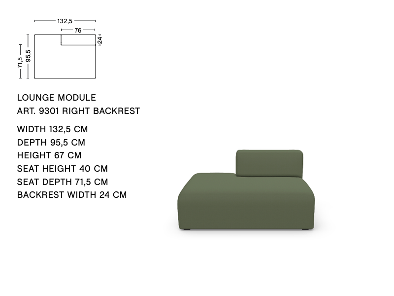 MAGS LOW ARMREST MODULE