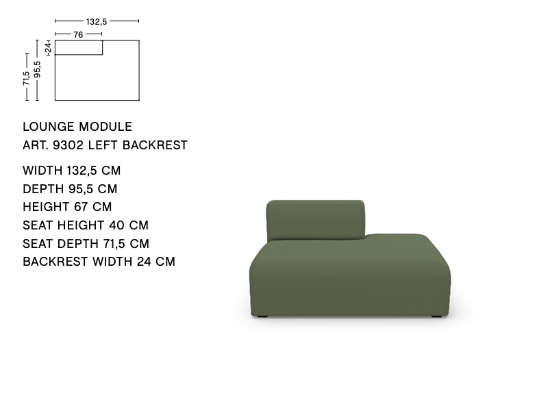 MAGS LOW ARMREST MODULE