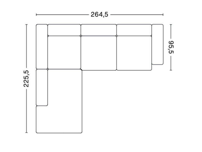 MAGS LOW ARMREST CORNER COMBINATION 2