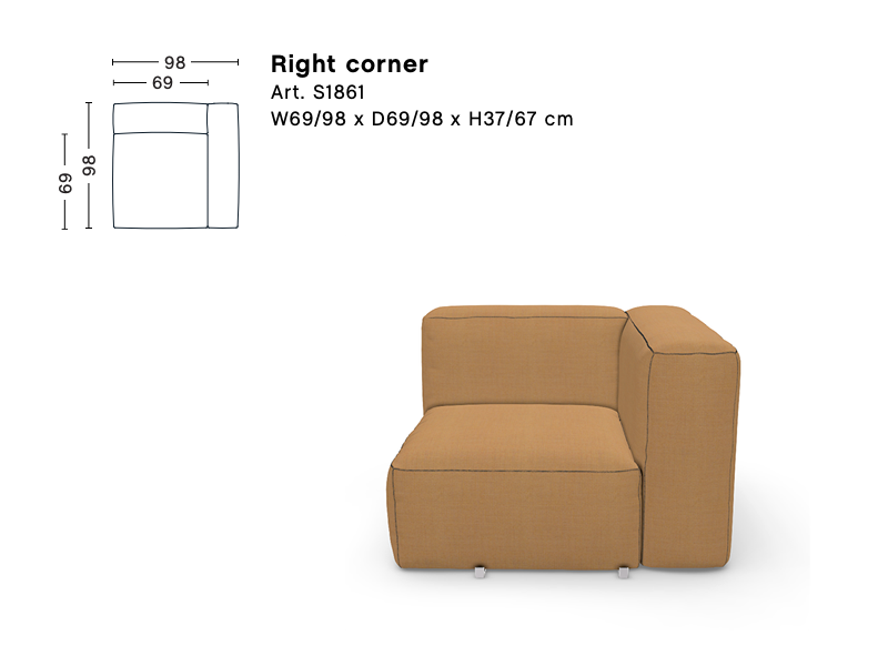 MAGS SOFT LOW ARMREST MODULE